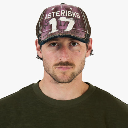 Adidem Asterisks Frayed Trucker / Brown
