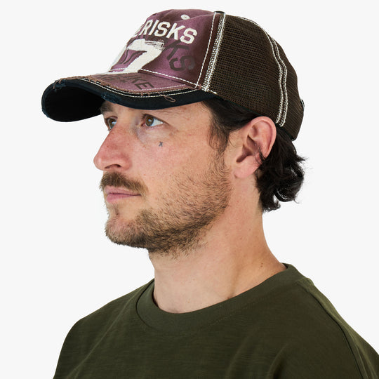 Adidem Asterisks Frayed Trucker / Brown