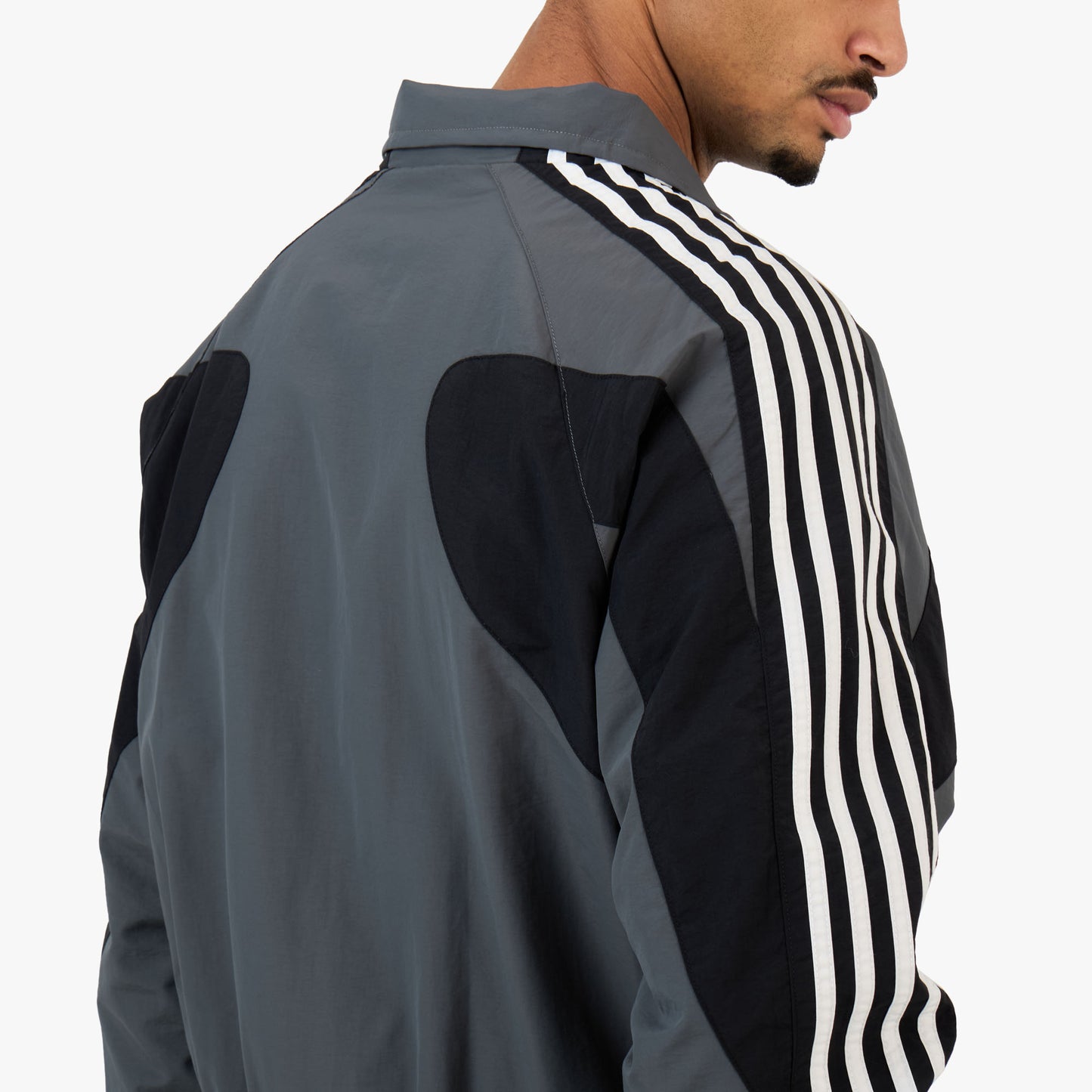 Adidem Astericks Stripped Tracket Jacket Black