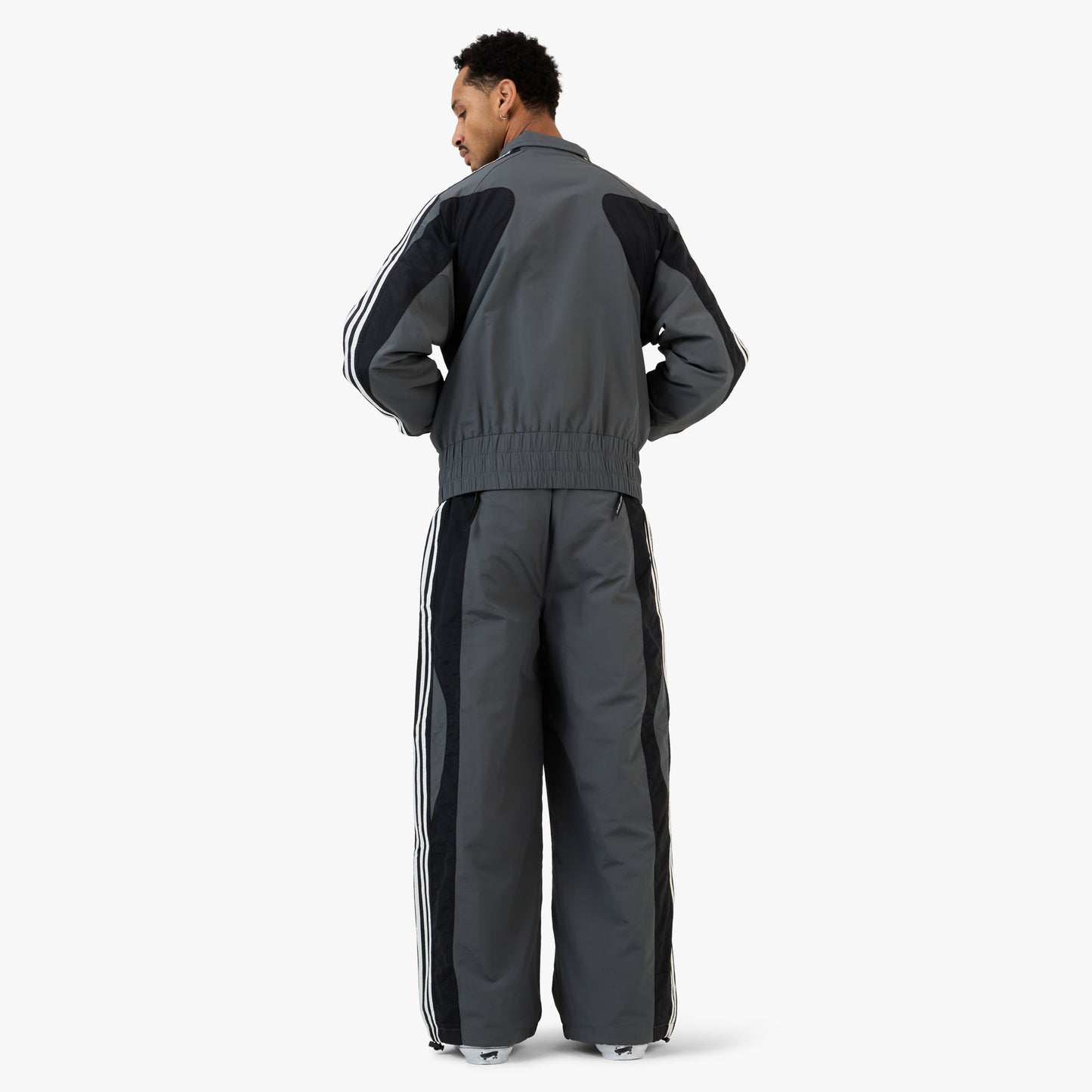 Adidem Astericks Stripped Tracket Jacket Black