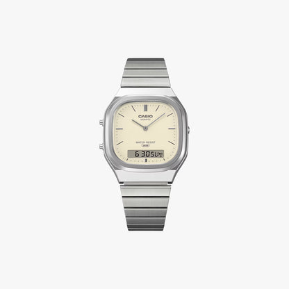 Casio AQ-240E-7A2 Vintage Silver / Cream