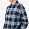 Awake NY Chemise en Flanelle à zip Bleu 4