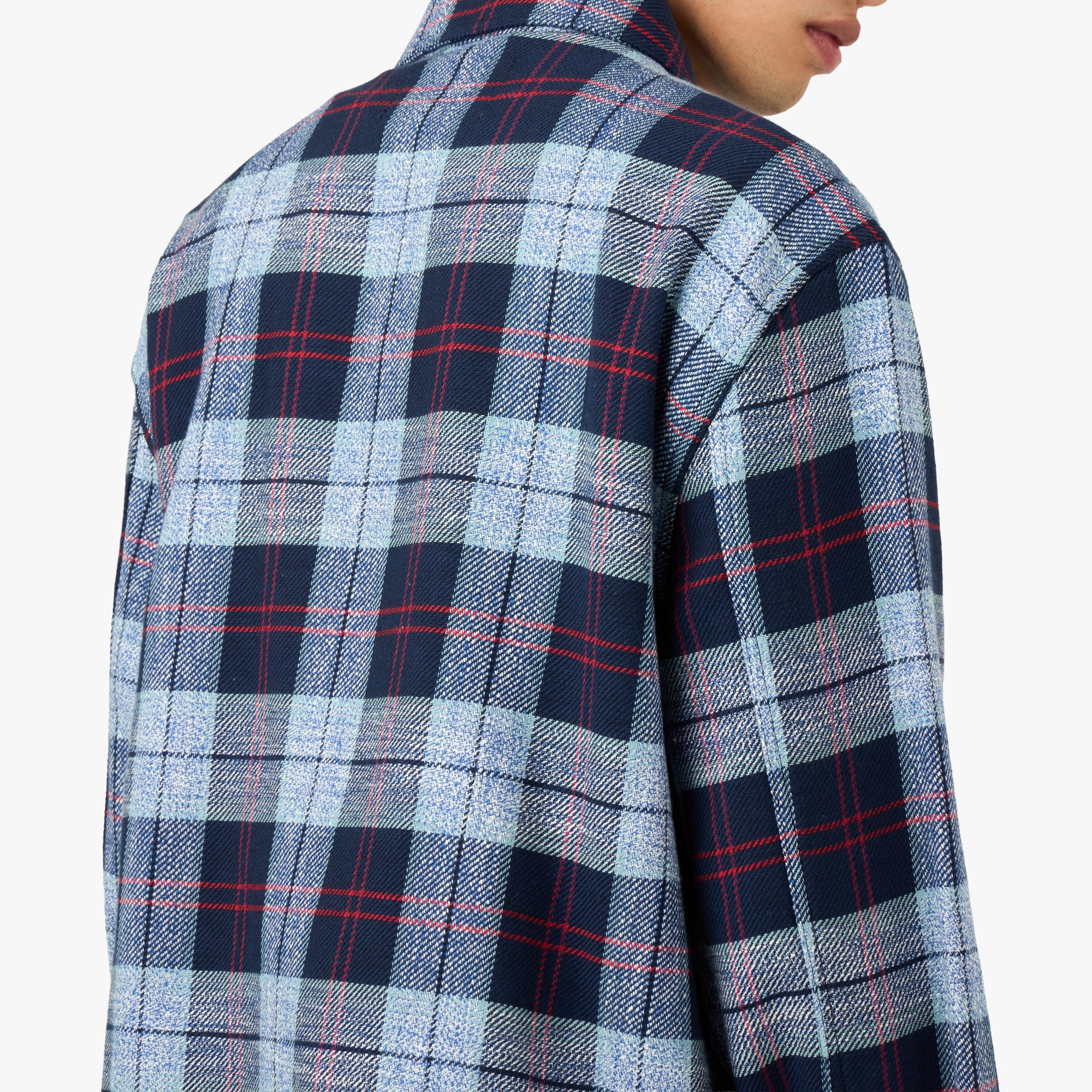 Awake NY Flannel Zip Shirt Blue | Livestock