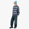Awake NY Chemise en Flanelle à zip Bleu 6