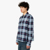 Awake NY Chemise en Flanelle à zip Bleu 2