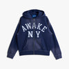 Awake NY Collegiate Arch Zip Hoodie / Bleu marine 7