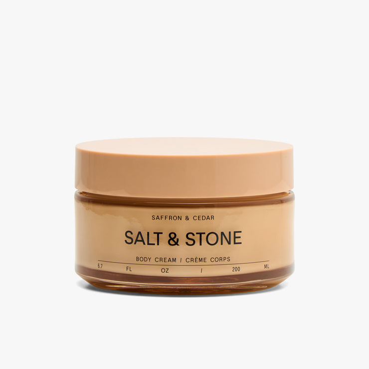 Salt & Stone Body Cream Saffron & Cedar 1
