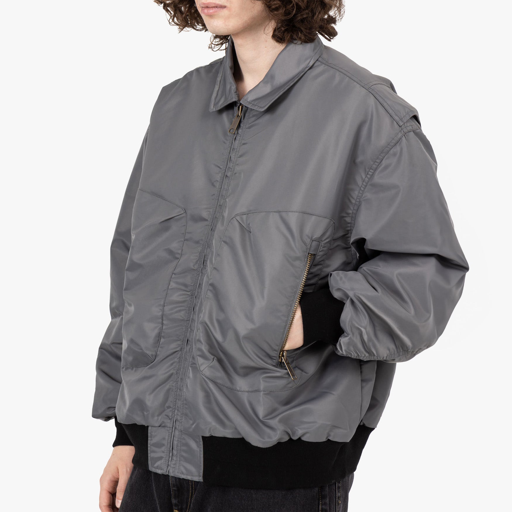Brain Dead 3D Flight Jacket / Steel – Livestock