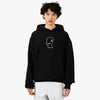 Brain Dead Logohead Hoodie Black 1