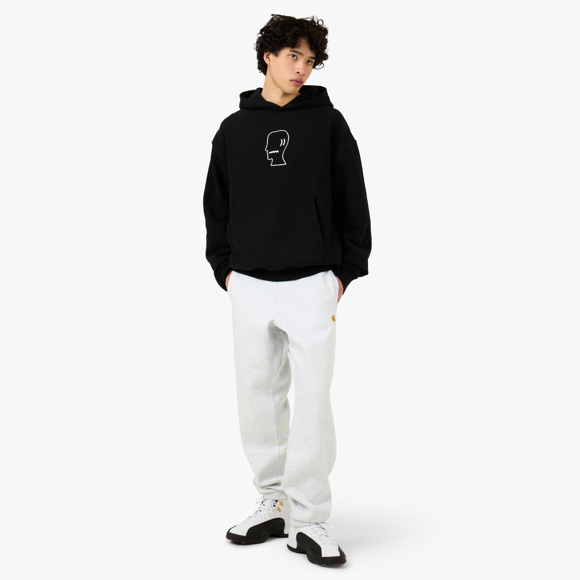 Brain Dead Logohead Hoodie Black | Livestock