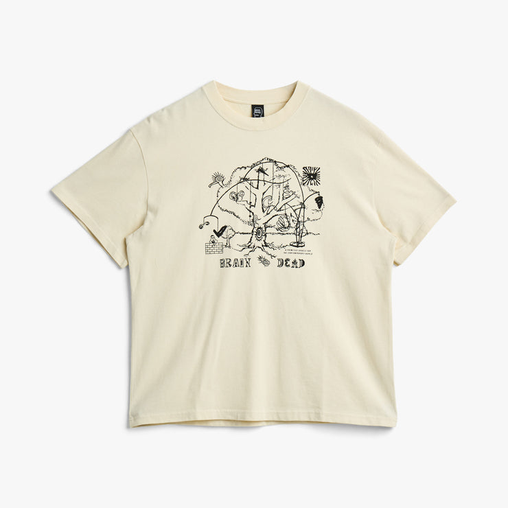 T-shirt Brain Dead Oracle / Naturel 1