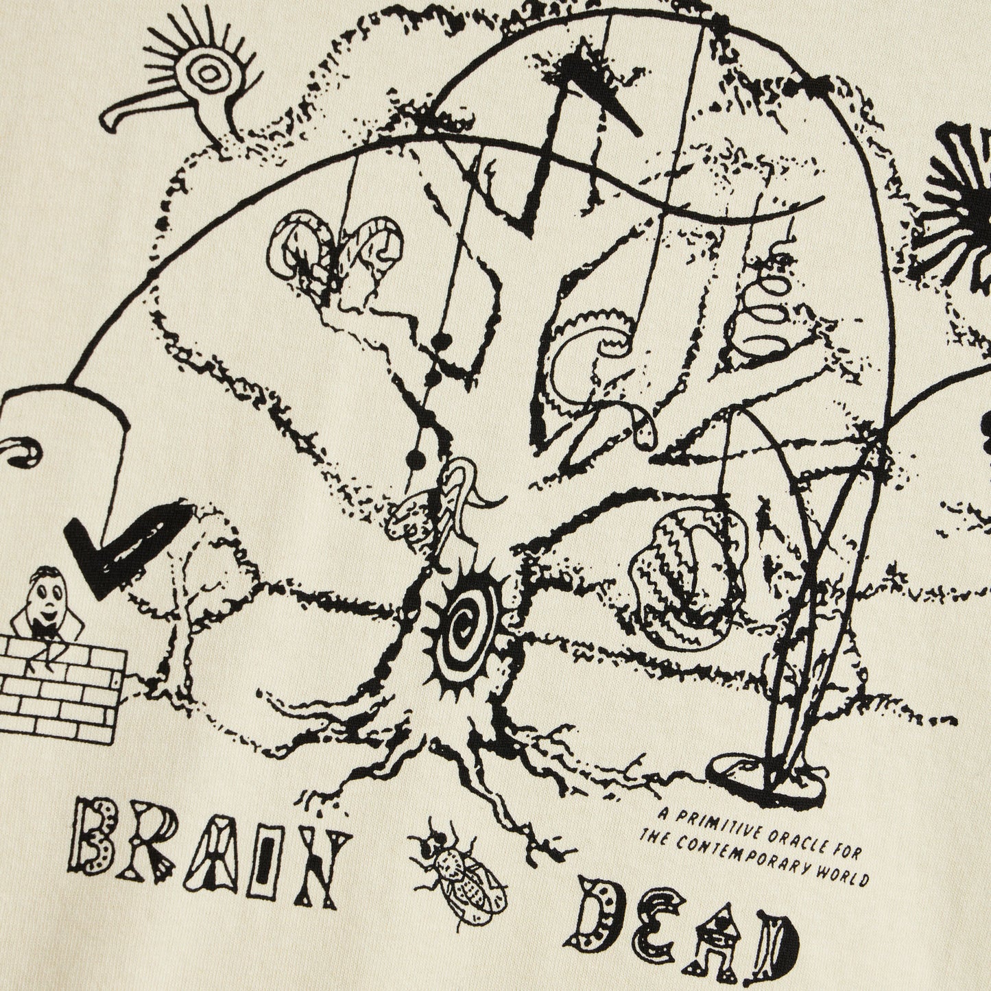 Brain Dead Oracle T-Shirt / Natural