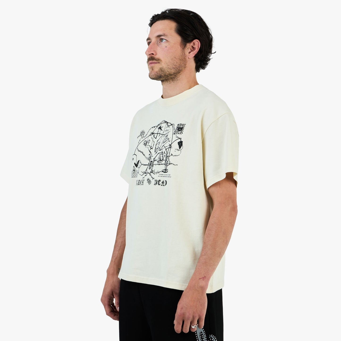 Brain Dead Oracle T-Shirt / Natural