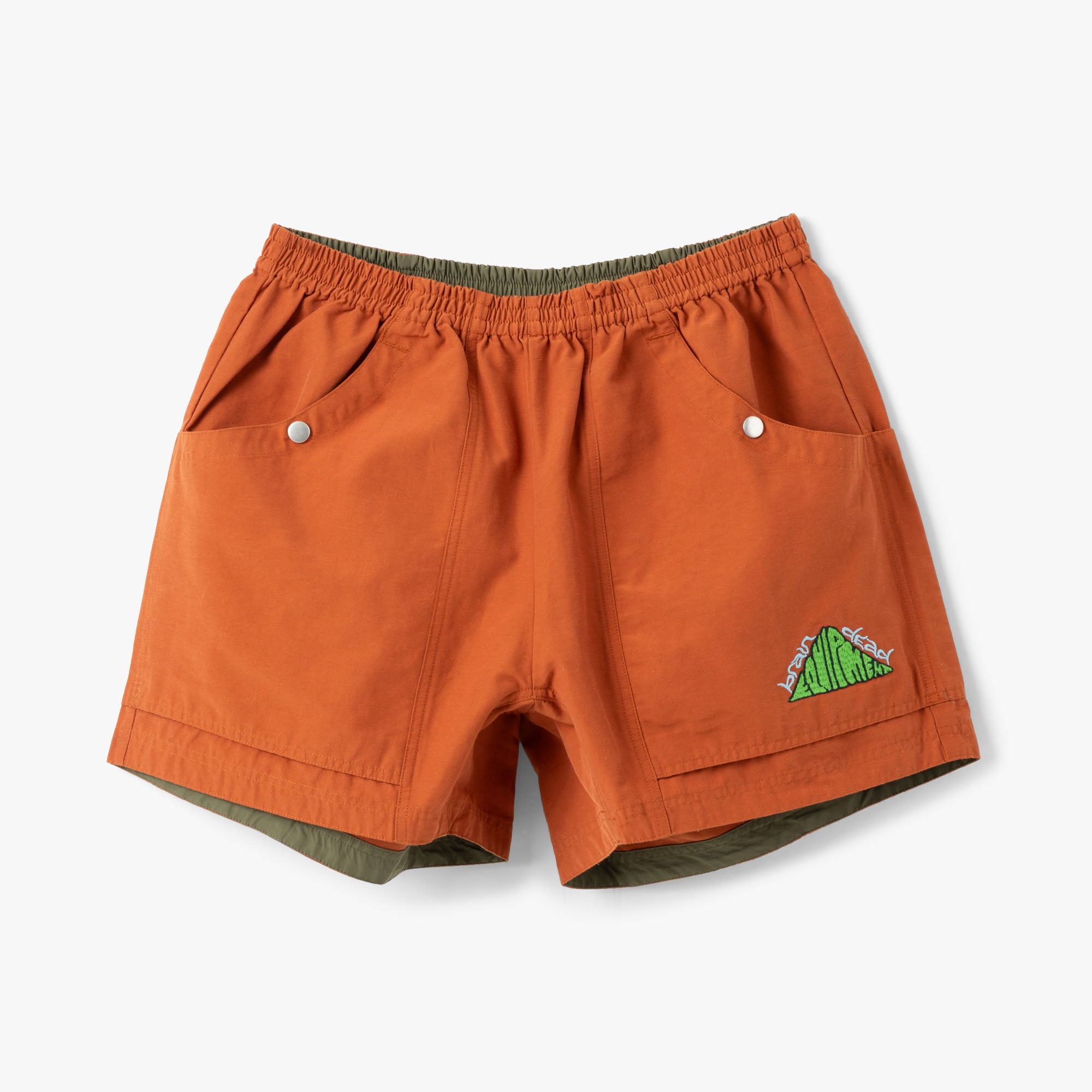 Brain Dead x All Rise Cotton Nylon Utility Short / Orange 1