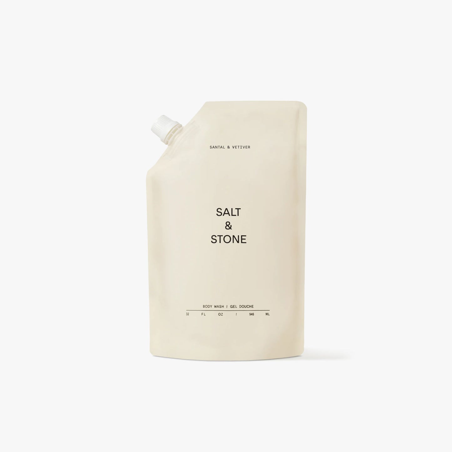 SALT & STONE Body Wash Refill Pouch / Santal & Vetiver