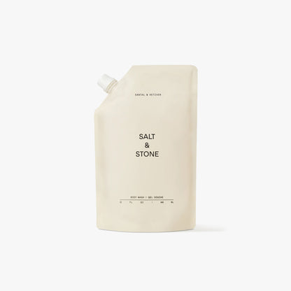 SALT & STONE Body Wash Refill Pouch / Santal & Vetiver