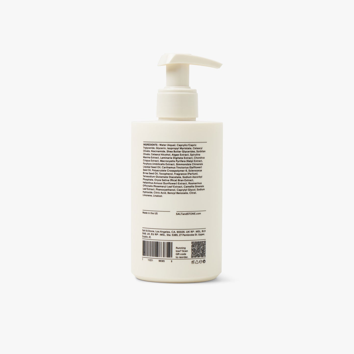 SALT & STONE Lotion corporelle / Bergamont & Hinoki