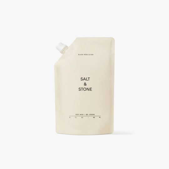 SALT & STONE Body Wash Refill Pouch / Black Rose & Oud