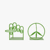 Mister Green Trifecta Bookends / Green 3