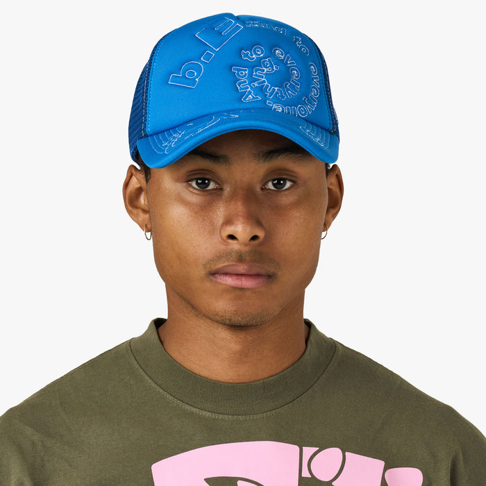 b.Eautiful b.i Foam Trucker Hat Beach Blue 1