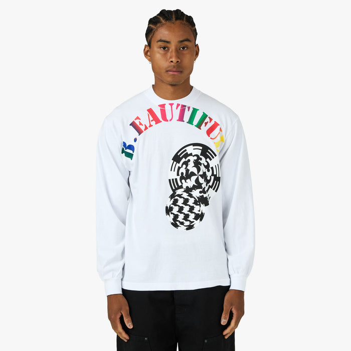 b.Eautiful Silhouette Long-Sleeve T-Shirt White 1