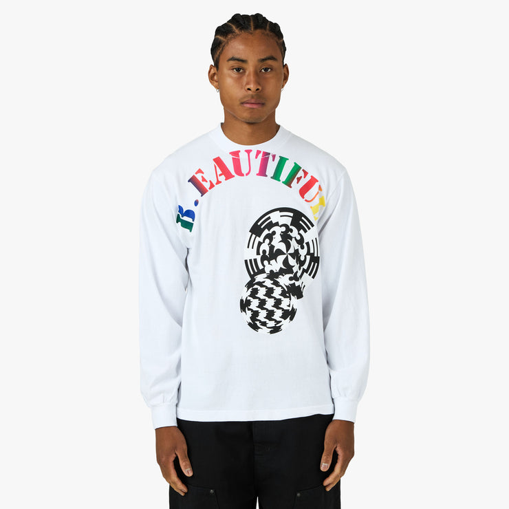 b.Eautiful Silhouette Long-Sleeve T-Shirt White 1