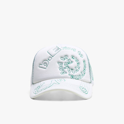 b.Eautiful b.i Foam Trucker Hat White / Green