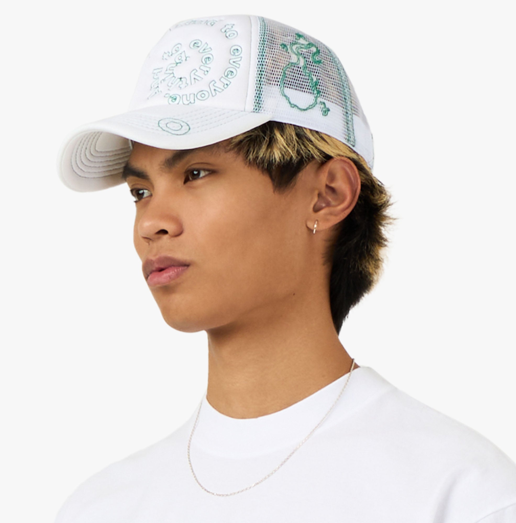 b.Eautiful b.i Foam Trucker Hat White / Green | Livestock