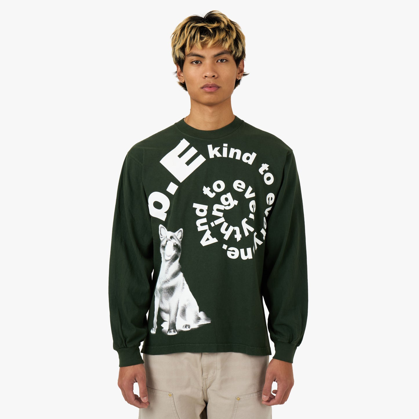 b.Eautiful Shiba Longsleeve Shirt Green