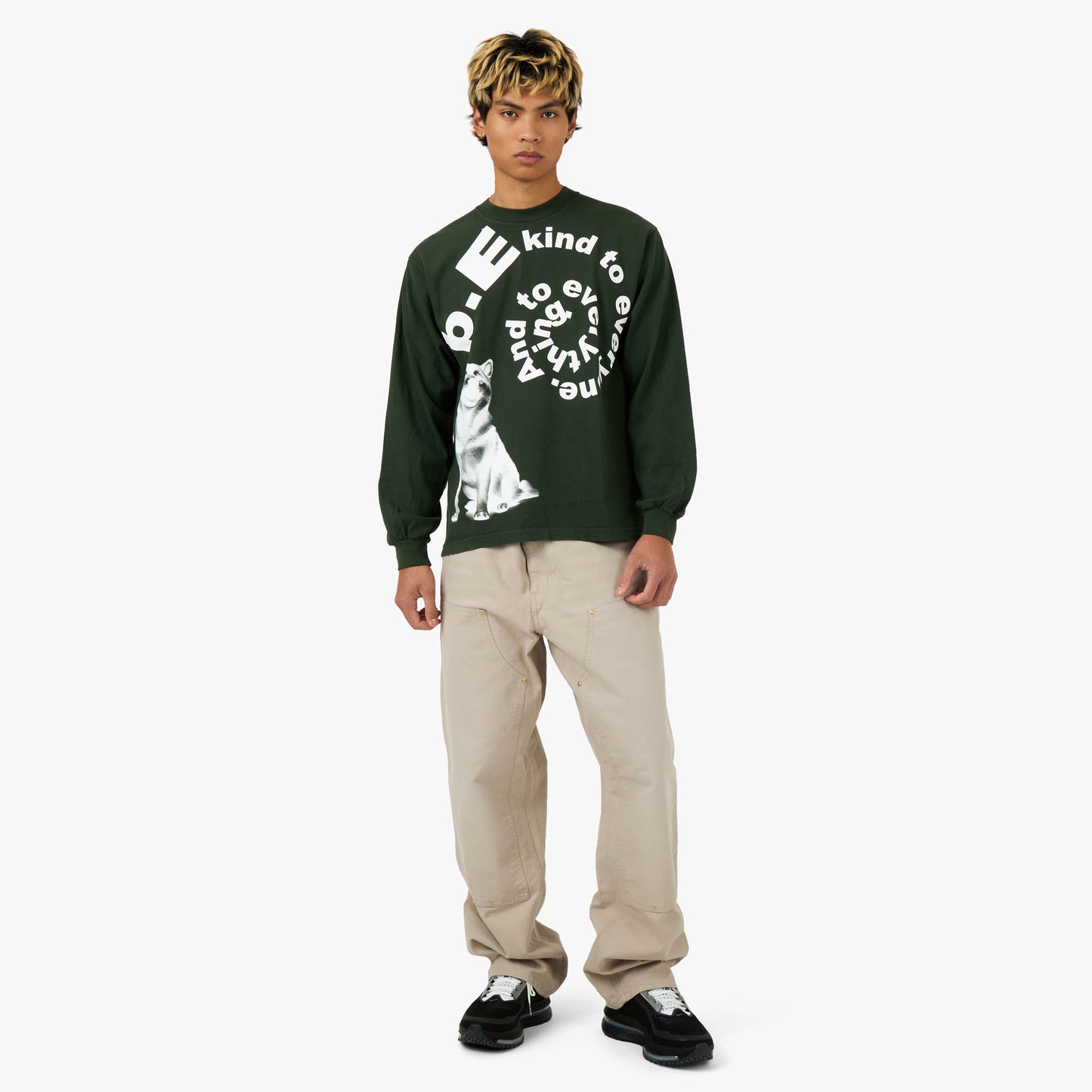 b.Eautiful Shiba Longsleeve Shirt Green