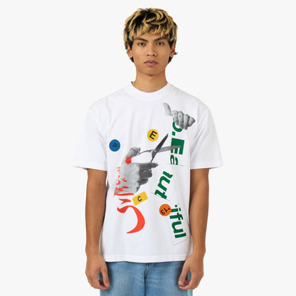 b.Eautiful Cutting T-Shirt Blanc