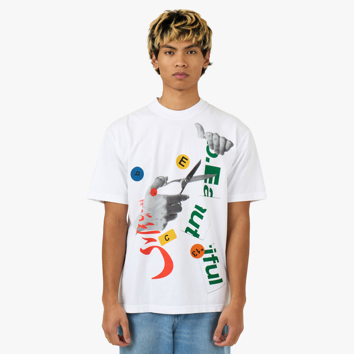 b.Eautiful Cutting T-Shirt Blanc 1