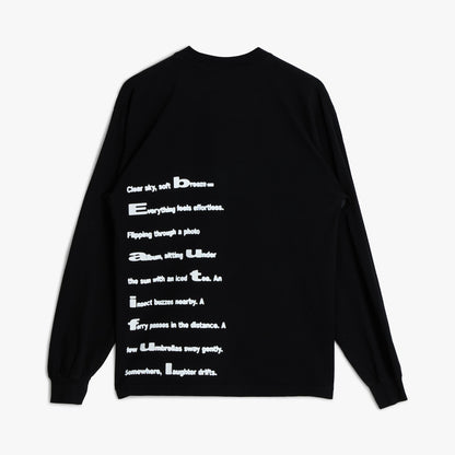 b.Eautiful Poem LS Shirt Black
