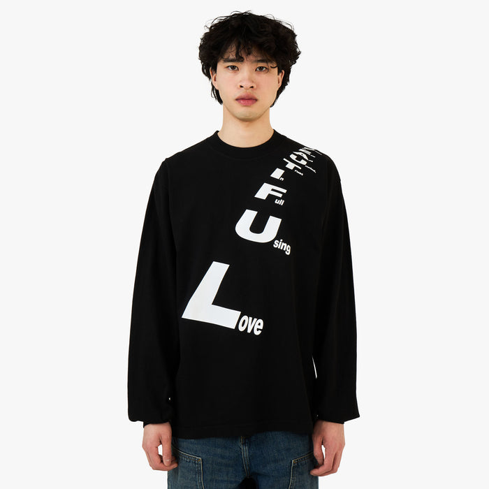 b.Eautiful Poem LS Shirt Black 1