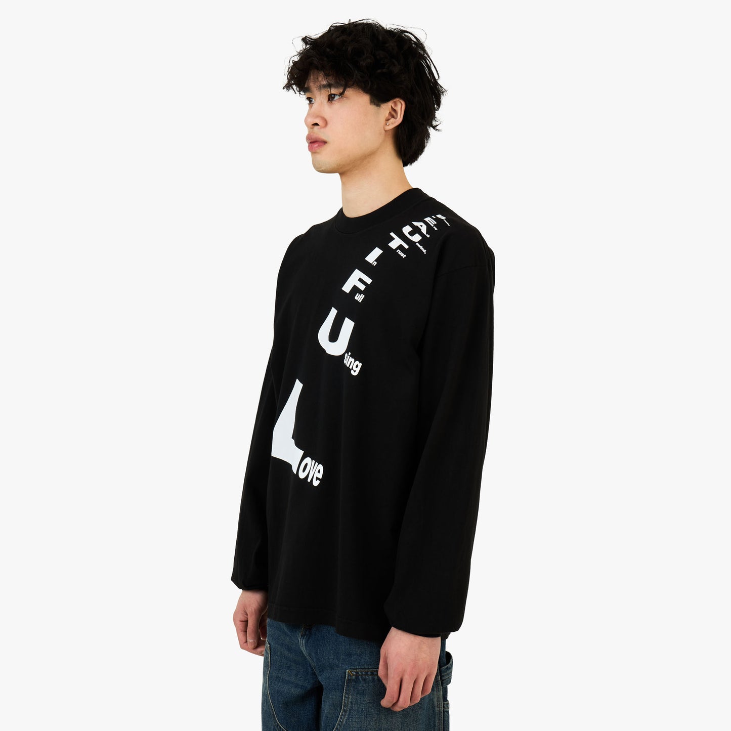 b.Eautiful Poem LS Shirt Black