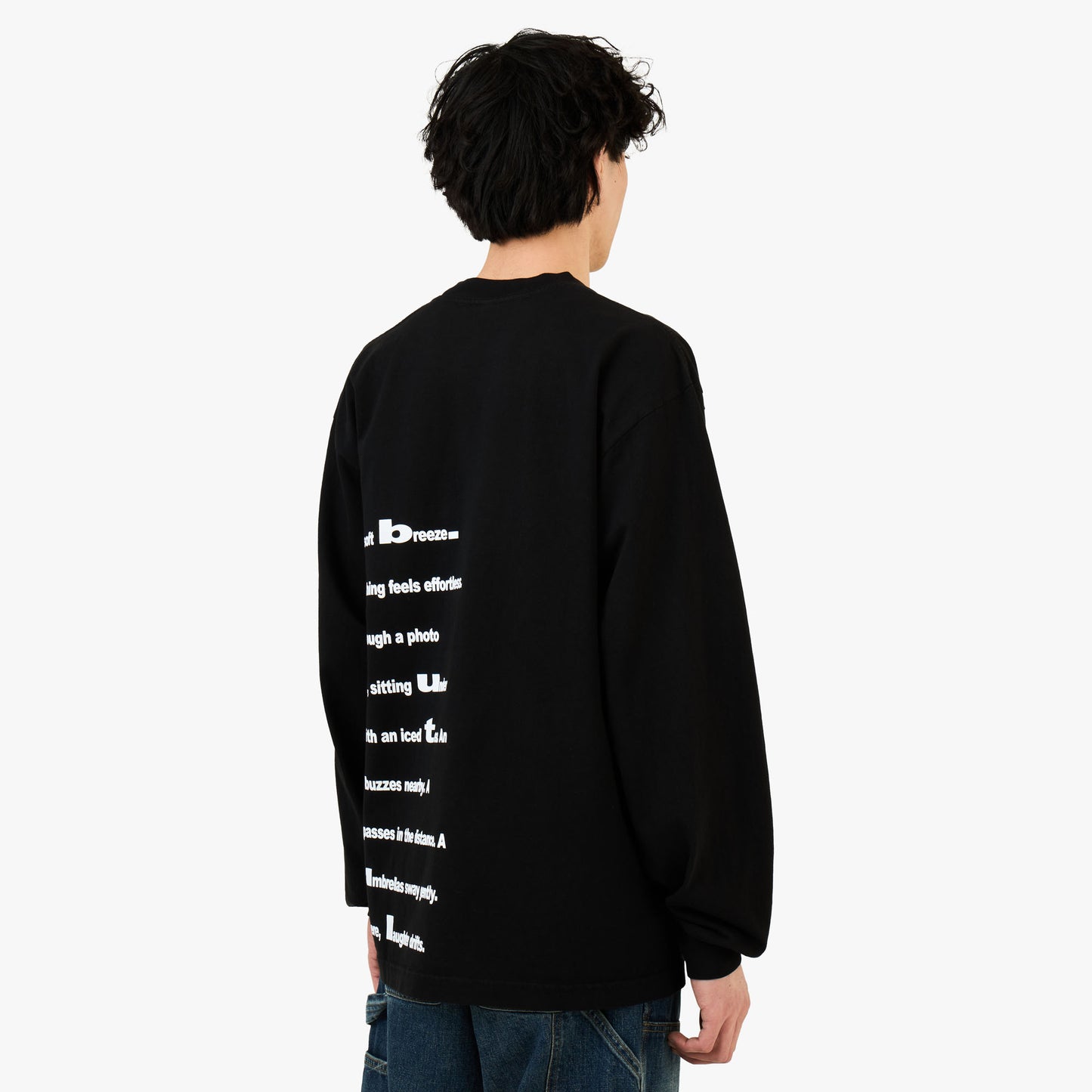 b.Eautiful Poem LS Shirt Black