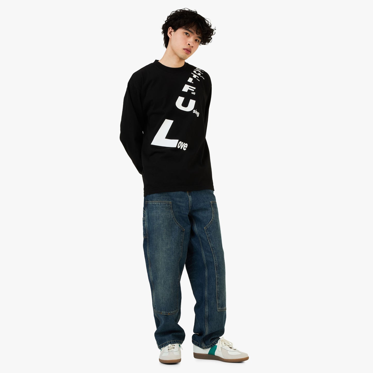 b.Eautiful Poem LS Shirt Black