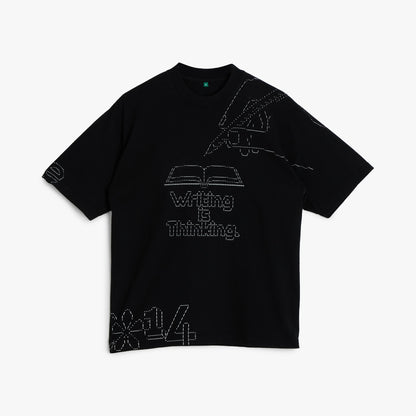 b.Eautiful Writing T-Shirt Black
