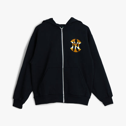 b.Eautiful x Sara Yukiko Wavy NY Zip Up Hoodie Navy