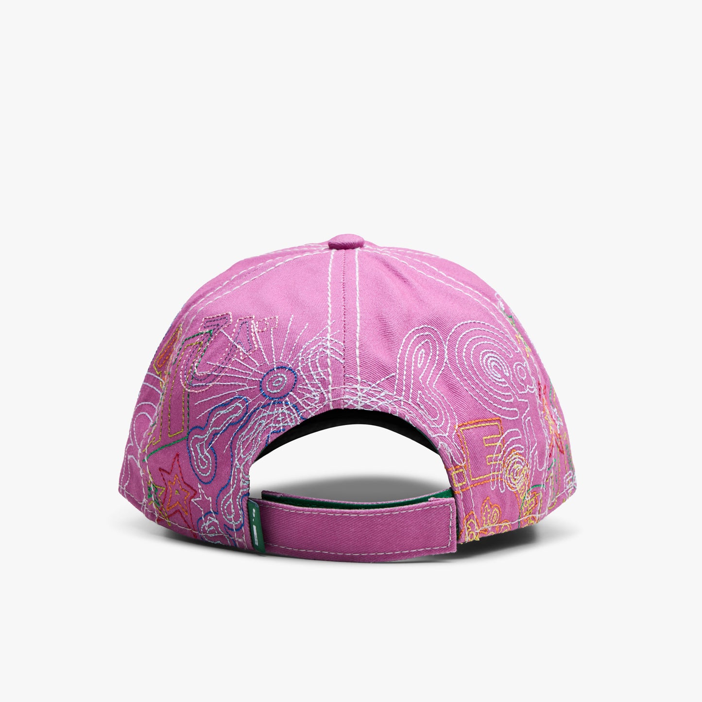 b.Eautiful Stitch Mania 6 Panel Hat Off-Pink / Multi