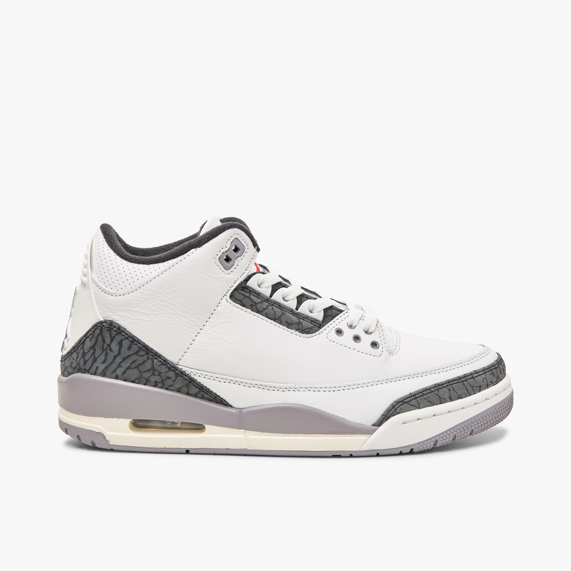 Jordan 3 Rétro Blanc Sommet / Rouge Feu - «Cement Grey»   1