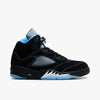Jordan 5 Retro Black / University Blue - White   1