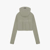 adidas x Fear of God Athletics Women's Crop Hoodie / Clay 2