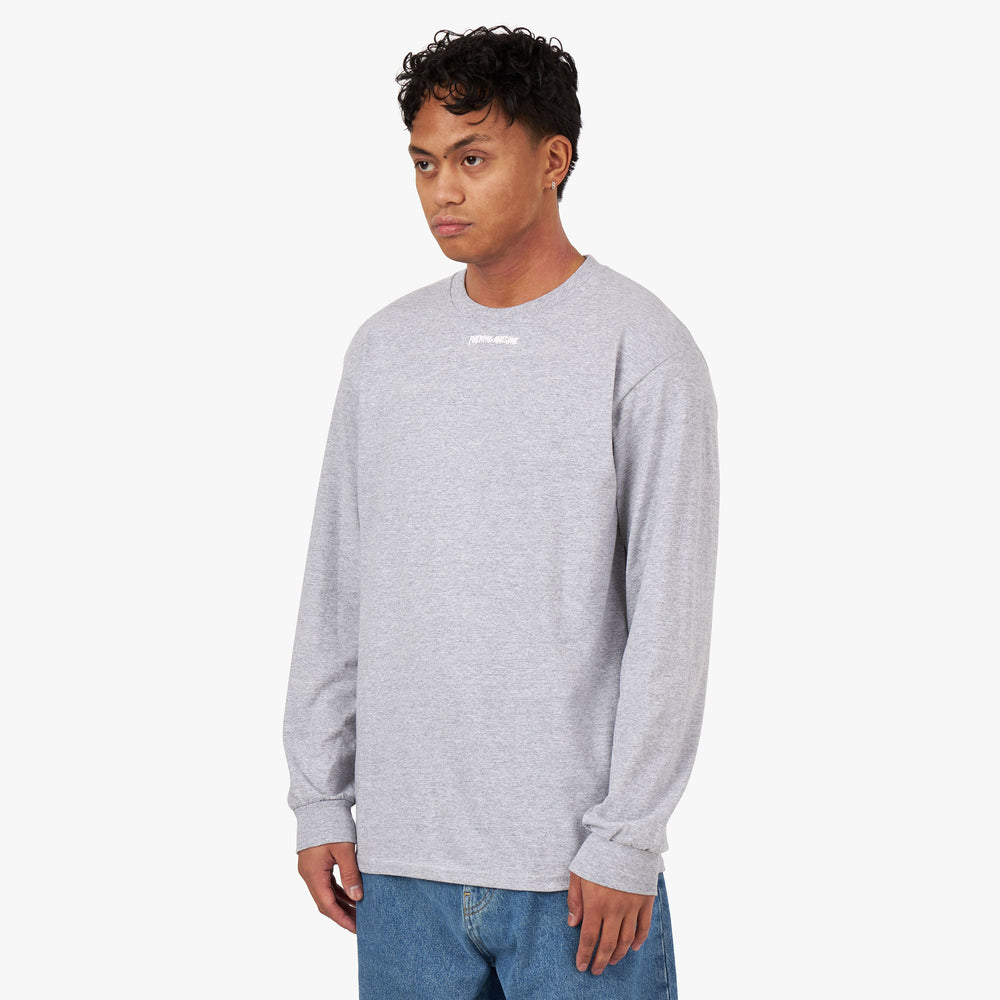 Fucking Awesome Little Stamp L/S Tee Heather Grey