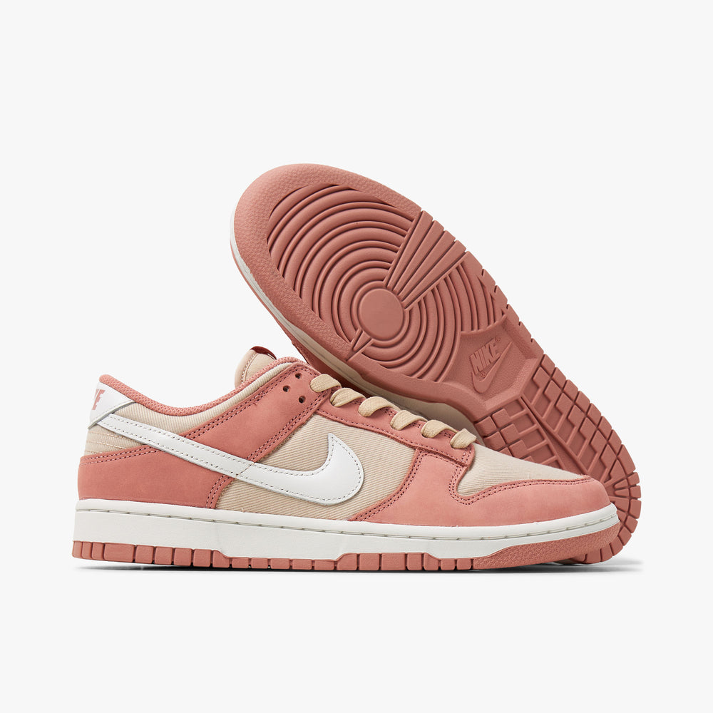 Nike Dunk Low Retro PRM Red Stardust / Summit White - Sanddrift