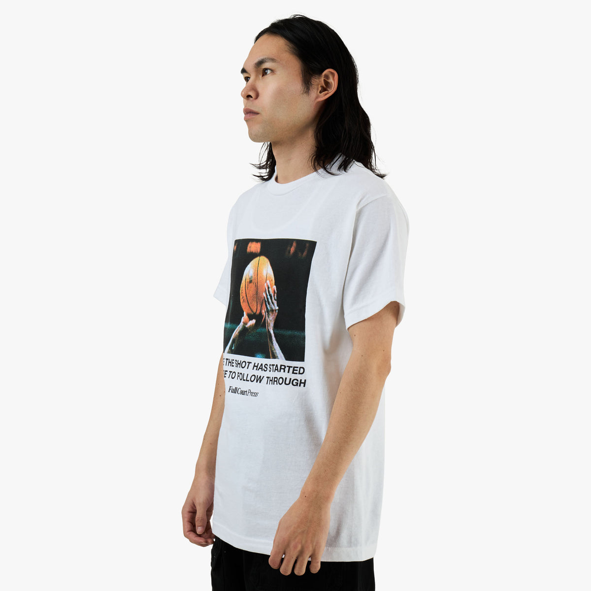 Full Court Press Follow Through T-Shirt / White