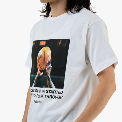 Full Court Press Follow Through T-Shirt / White