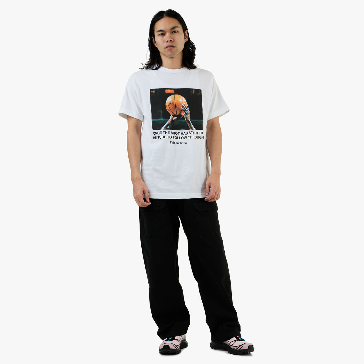 Full Court Press Follow Through T-Shirt / White