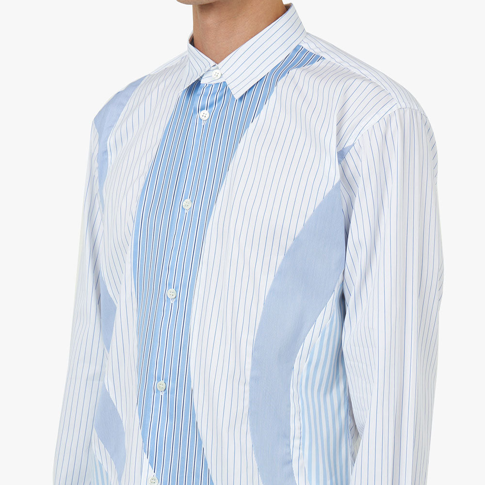 【TAO COMME des GARÇONS】Stripe shirt COMME des GARÇONS SHIRT Poplin Stripe Shirt Blue / Multi | Livestock