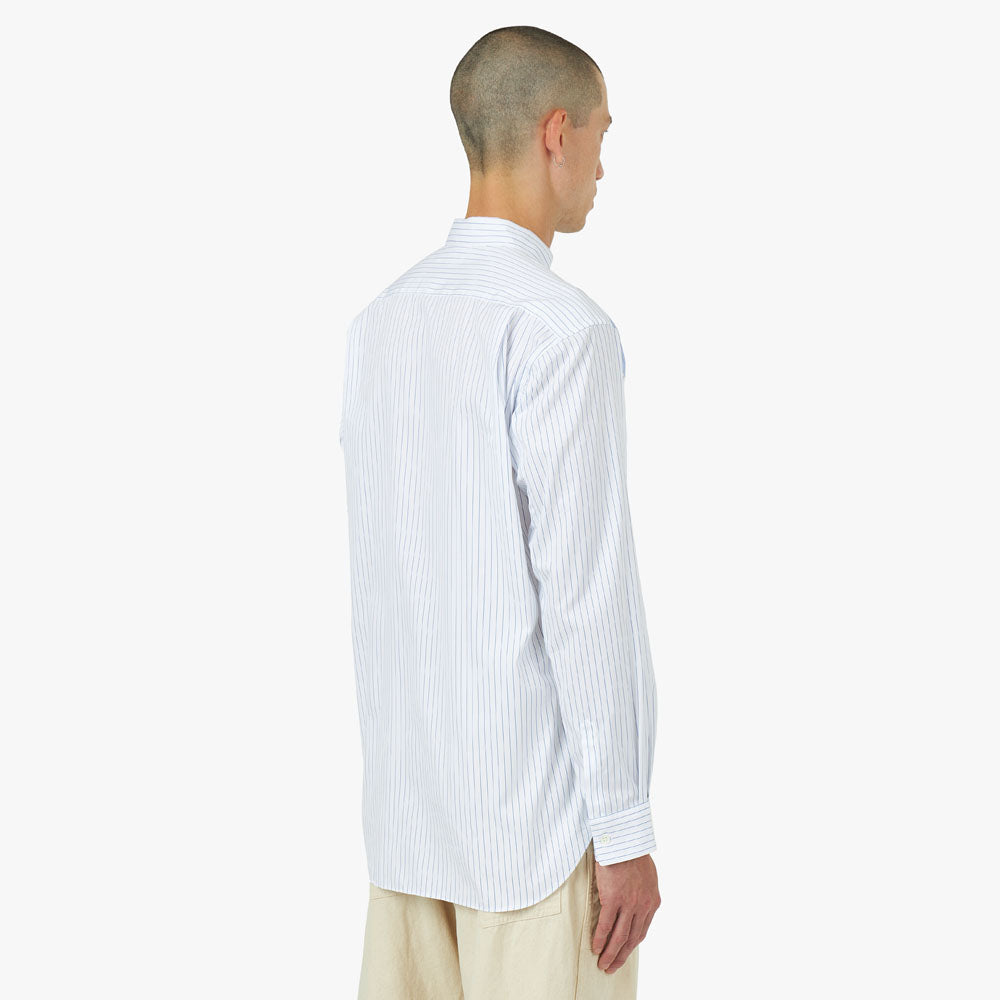 COMME des GARÇONS SHIRT Poplin Stripe Shirt Blue / Multi | Livestock